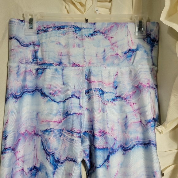 TEREZ Active Super High Band 7/8 Legging in Blue Marble Large - Picture 4 of 13